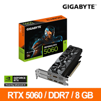 技嘉GIGABYTE GeForce RTX 5060 OC Low Profile 8G 顯示卡 RTX5060