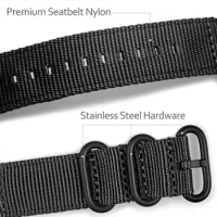Super Comfortable Nylon Sport Apple Watch Band 40 41 45 40 44mm for iwatch 7 5 6 se 2 3 38mm 42mm strap Extra long Black