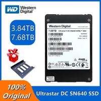Original Western Digital WD SN640 7.68TB 3.84TB SSD U.2 Server Solid State Drive Ultrastar DC NVMe Data Center Hard Disk New