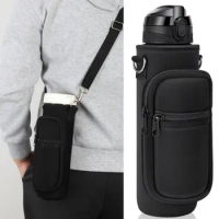 32oz Water Bottle Covers Neoprene Handheld Crossbody Shoulder Water Kettle Carrier Holder Bag With Phone Pocket Outdoor Travel
