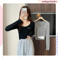 BJ1559>ATASAN WANITA LENGAN PANJANG KAOS POLOS FASHION WANITA KOREAN STYLE