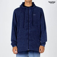 Reacher - Hoodie Jacket - Sao Paulo - Washed Hoodie Blue XXXL