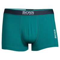【HUGO BOSS】2022男時尚合身側條紋軍綠色四角內著-網