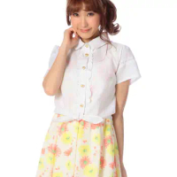 SALES Japan Liz Lisa TRALALA Cotton Lace Bow Short Sleeve Shirts