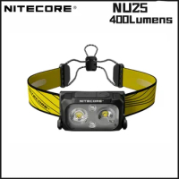 NITECORE NU25 Headlamp 360 Lumen Rechargeable Built-in Battery HeadLight Red/White/High Color Outdoor Waterproof Flashlight