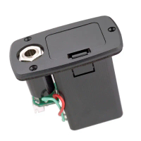 Hộp đựng pin Pickup guitar, vật liệu ABS, 9V, dành cho guitar Acoustic và Bass điện, nắp lưu trữ, th
