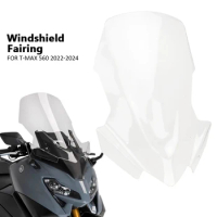 Motorcycle Accessories Acrylic Sport Windshield WindScreen Visor Viser For YAMAHA T-MAX 560 TMAX 560 T-MAX560 2022 2023 2024