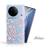 Meteor vivo X90 奧地利水鑽殼 - 櫻花
