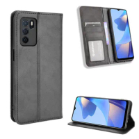 For OPPO A16 Luxury Flip PU Leather Wallet Magnetic Adsorption Case For OPPO A16 A 16 OPPOA16 Phone 