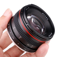 RISESPRAY 50mm F1.4 Large Aperture Portrait Manual Focus Full Frame Camera Lens for Canon Nikon SLR DSLR Camera