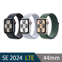 2024 Apple Watch SE2 44mm 鋁金屬錶殼配運動錶環(GPS+Cellular)