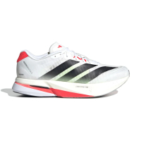 【adidas 愛迪達】Adizero Boston 13 男鞋 女鞋 白黑紅色 緩震 運動 慢跑鞋 JS4932