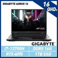 技嘉GIGABYTE AORUS 16 BSF電競筆電(i7-13700H/RTX 4070/16G/1TB SSD/W