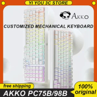 Akko PC75B/98B Mechanical Keyboard Wireless Bluetooth 3-Mode Usb 2.4g RGB Hot-Swap Gamer Pc Mac Win Gaming Keyboard