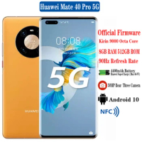 New Huawei Mate 40 Pro 5G Mobile Phone 8GB RAM 128GB 256GB 512GB ROM Kirin 9000 6.76" 90Hz 50MP Rear Triple Camera Android 10