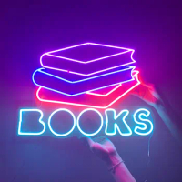 Book Neon Sign, Books Word Art Led Light Sign Wall Hanging Library Decoration, Book Store Decor, Gifts For Book Lover