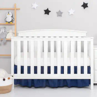 Crib Dust Cover Microfiber Crib Skirt Soft Elastic Baby Crib Bed Skirt for Bedroom Easy Installation Dust Cover for Boys
