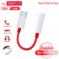 Original Oneplus Type C To 3.5mm Cable One Plus Usb C To 3. 5 Jack Aux Audio Adapter One plus 12 Open Nord CE 3 10 11 9t 9 Pro 8