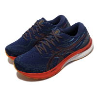 Asics 慢跑鞋 GEL-Kayano 29 2E 寬楦 藍 橘紅 男鞋 支撐型 緩震 運動鞋 亞瑟膠 亞瑟士 1011B470401