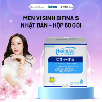 [Bifina x Hannah] Men vi sinh Bifina Nhật Bản - Loại S 60 gói - Hỗ trợ tiêu hoá, đại tràng, hội chứn
