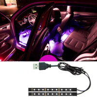 Car Ambient Light Led Interior Car Decoration Accessories Backlight Ambient Mood Foot Light Led Strip Auto Atmosphere Lighting