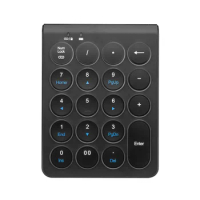 Mini Wireless Bluetooth Numeric Keypad for IPad Round Keycap Numeric Keyboard Numeric Keypad for Cash Register Finance Keyboard