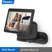 PlusAcc for Echo Show 10 Wall Mount Stand with Built-in Cable Management Space Saving Alexa Speaker Accessories Holder Bracket