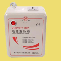 Fast Shipping TM666-1000VA 220v to 110v 1000W Step Down Voltage Converter Transformer Converts with pure copper coil