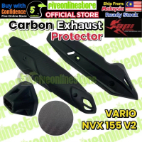 API Yamaha NVX Vario Ekzos Cover Carbon NVX155 NVX V1 V2 VARIO 150 Exhaust Muffler Protector Cover /