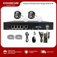 XIHANCAM 4MP Paket CCTV POE 4 Channel 4 Kamera NVR POE 5MP 4CH Paket IP Camera CCTV Rumah NVR Kit 2 