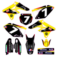 Customized RMZ 250 GRAPHICS Personalised Stickers Motorcycle Decals Kits For SUZUKI RMZ250 RMZ-250 RM250Z 250RMZ 2007 2008 2009