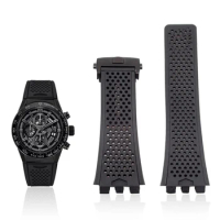 High Quality Silicone Suitable For TAG HEUER Carrera Series watch Strap for Men's Concave Convex Interface Watchband Bracelet
