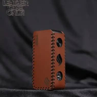 Premium Leather Sleeve Case TRML T99 include Lanyard Coklat Tua