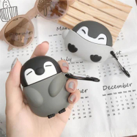 Earphone Case for AirPods Pro 1 2 Penguin Cartoon Cute Headphone Cover for AirPods Pro Case for Air Pods 3 2 1 Earbuds Case Box