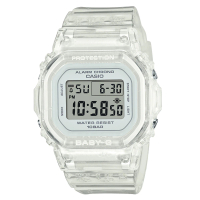 【CASIO 卡西歐】BABY-G 簡約纖薄方形電子腕錶 BGD-565S-7