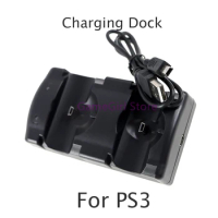 1pc 2 in 1 Charging Dock Dual Charger Stand Holder Station for PlayStation 3 PS3 Move Controller