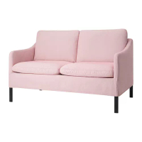 GRUVAN 雙人座沙發, diseröd 淺粉紅色, 128x78x47 公分