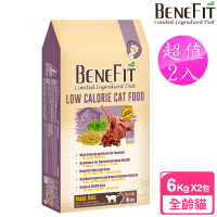 【BENEFIT 斑尼菲】2包超值組 體態貓糧 6kg 羊肉配方(全齡貓 貓飼料 寵物飼料)