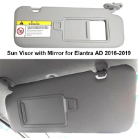 Car Right Passenger Side Sun Visor With Mirror For Elantra AD 2016-2019 85220-F0100TTX 85220F0100TTX Parts