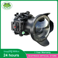 Seafrogs 40meter Waterproof Camera Case For Sony A7RIII/A7III 16-35mm12-24mm24-70mm Lens Underwater Housing With Glass Dome Port