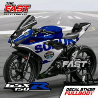 Stiker Decal suzuki GSX 150R Full Body Motif Suzuki Simpel Keren Striping variasi Suzuki Gsx Anti Pu