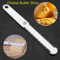 Cheese Butter Slicer Pissza Knife Sharp Cutter Soft Handle Cutter White Useful Kitchen Cheese Tools