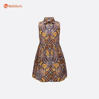 Batik Keris Dress Anak Batik YCS Motif Keris Luhur Prasetyo L Coklat