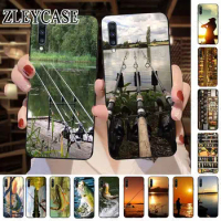 FISHING 3 RODS BY LAKE fish Phone Case For Samsung Galaxy A32 A50 A13 A14 A22 A23 A20E A30S A40 A51 A70 A71 A12 A52 A53 5G Cover