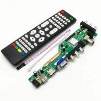ZS.D3663LUA.A81 DVB-T2 DVB-T DVB-C Digital TV LCD Driver Board 15-32Inch Universal LCD TV Board+7 Key Board 36637
