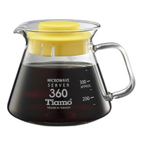 金時代書香咖啡  Tiamo 耐熱玻璃咖啡花茶壺 360cc 通過SGS檢測合格 HG2296Y