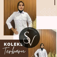 SV Fashion Baju Dinas Putih Pns Wanita Seragam Putih Pns Atasan Pns Cewek Lengan Panjang & Pendek Te