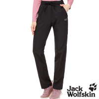 Jack wolfskin飛狼 女 鬆緊設計涼感休閒長褲 登山褲『黑』