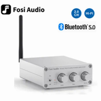 Fosi Audio BT20A Bluetooth 5.0 Receiver Amplifier Audio Digital Power Amplifier 2*100W Mini HiFi Class D Home Speaker