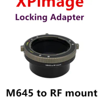 Mamiya645 Lens to CANON EOS RF Camera Locking Adapter .Schneider Mamiya Lens to RF R5C R5 R6 R10 RED VISION for XPimage Adapter
